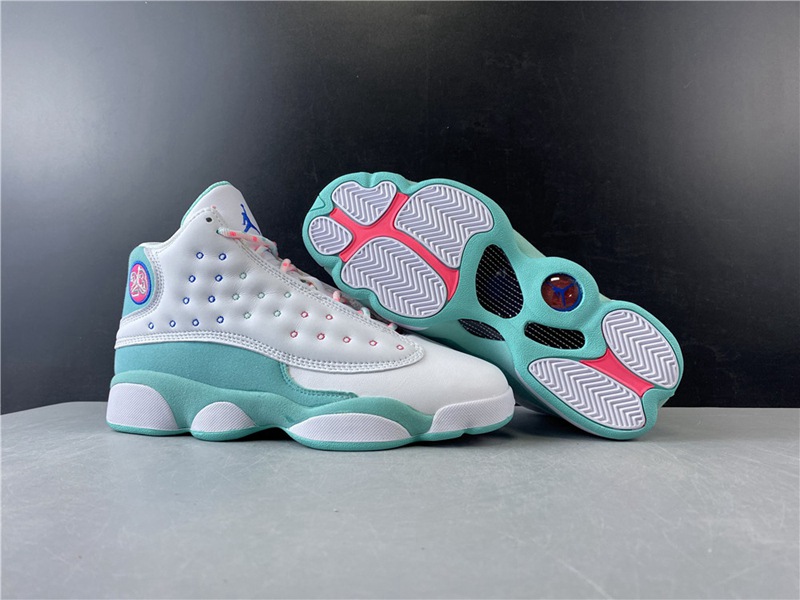 AIR JORDAN 13 Aurora Green GS(439358-100)